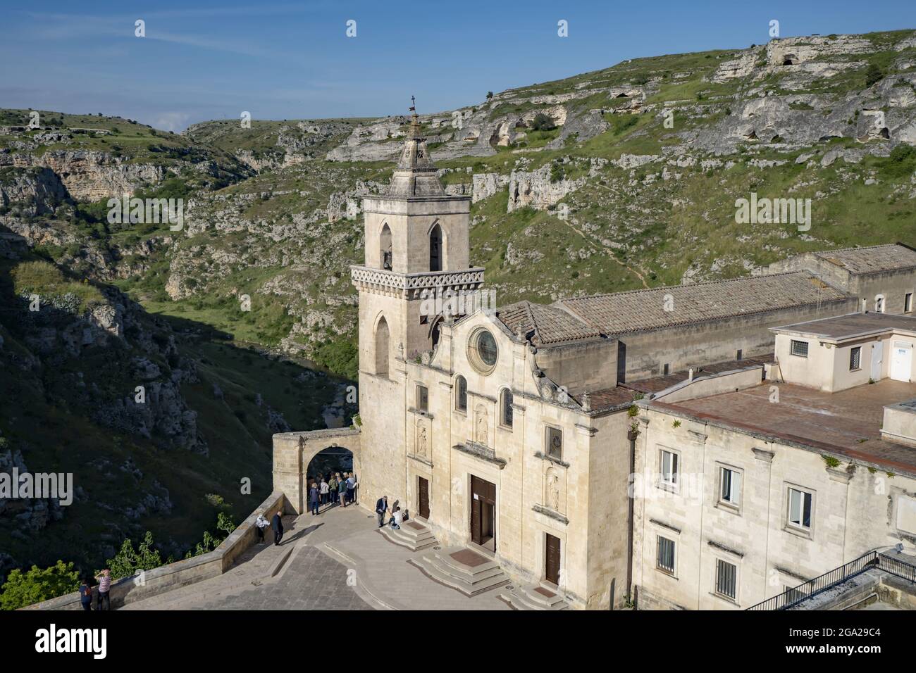 Church of Saint Peter Caveoso in Matera, Italy; Matera, Basilicata, Italy Stock Photo