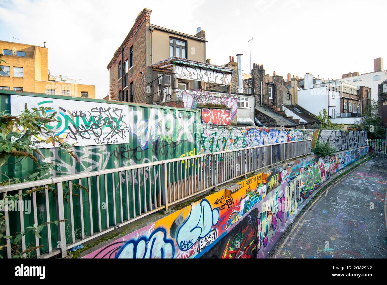 The Tunnel graffiti area, London Stock Photo