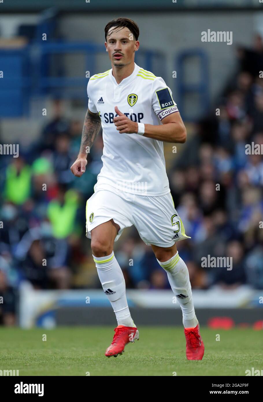 Leeds United's Robin Kock during the pre-season friendly match at Ewood  Park, Blackburn. Picture date: Wednesday July 28, 2021 Stock Photo - Alamy