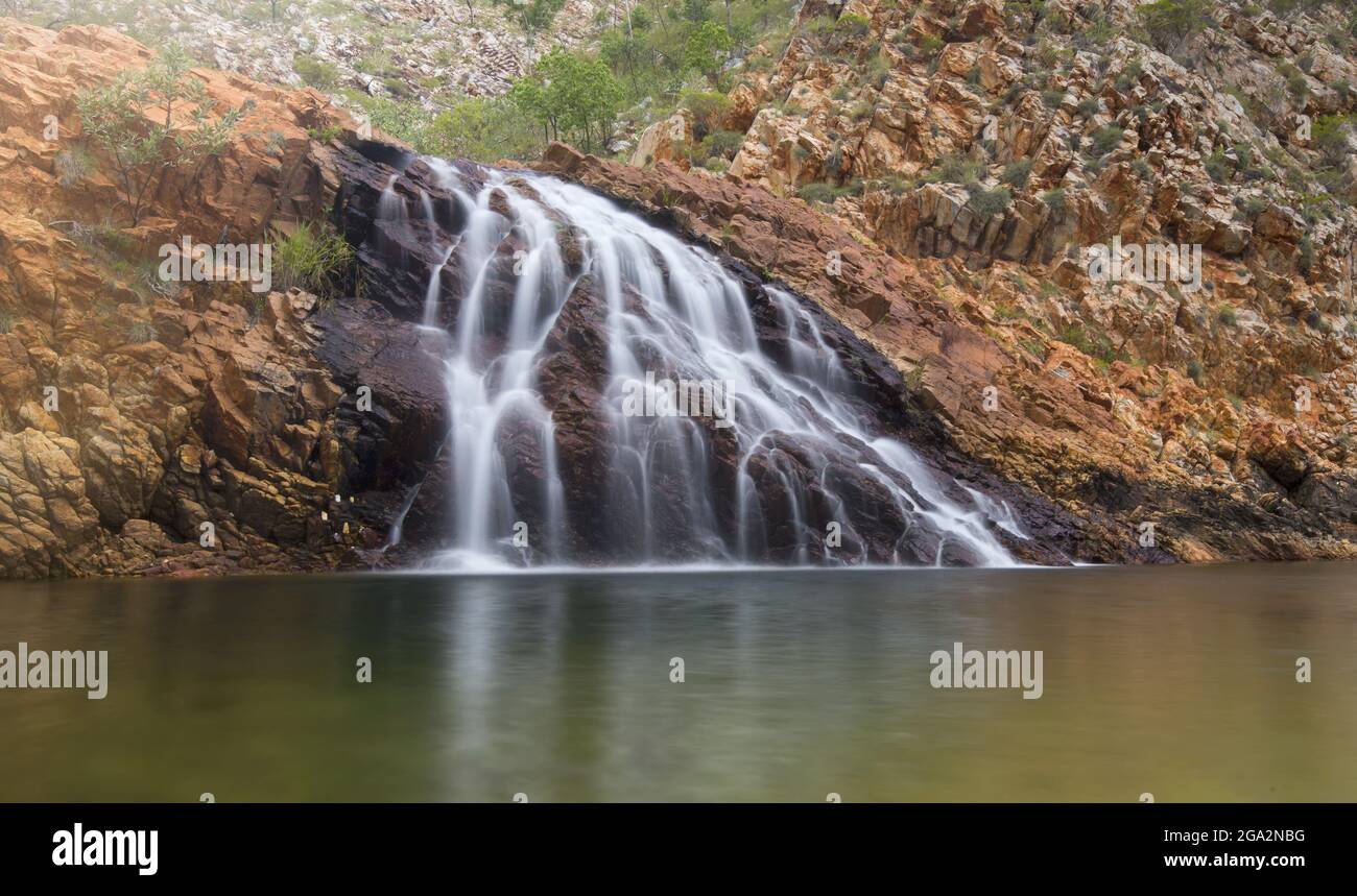 Crocodile Creek waterfall located in Yampi Sound in the Kimberley