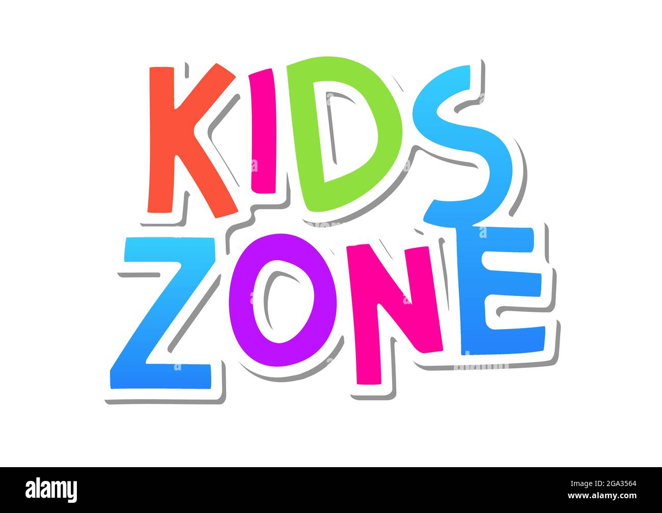 Kid Zone Vector Fun Banner Background Kids Game Poster Design Baby Playground Play Room Cartoon Logo Illustration Stock Vector Image Art Alamy