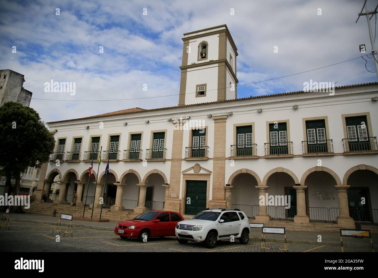 salvador, bahia, brazil - july 27, 2021: view of the Santa Casa da Misericordia da Bahia in the Historic Center of the city of Salvador. Stock Photo