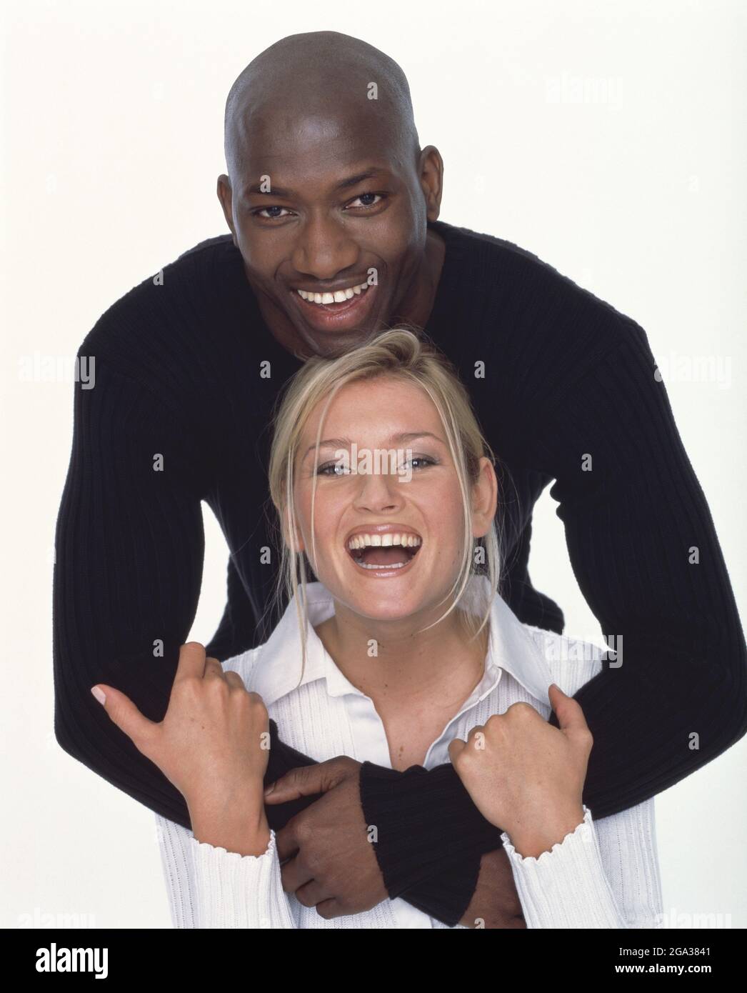 Couple black man white woman studio hi-res stock photography and images ...