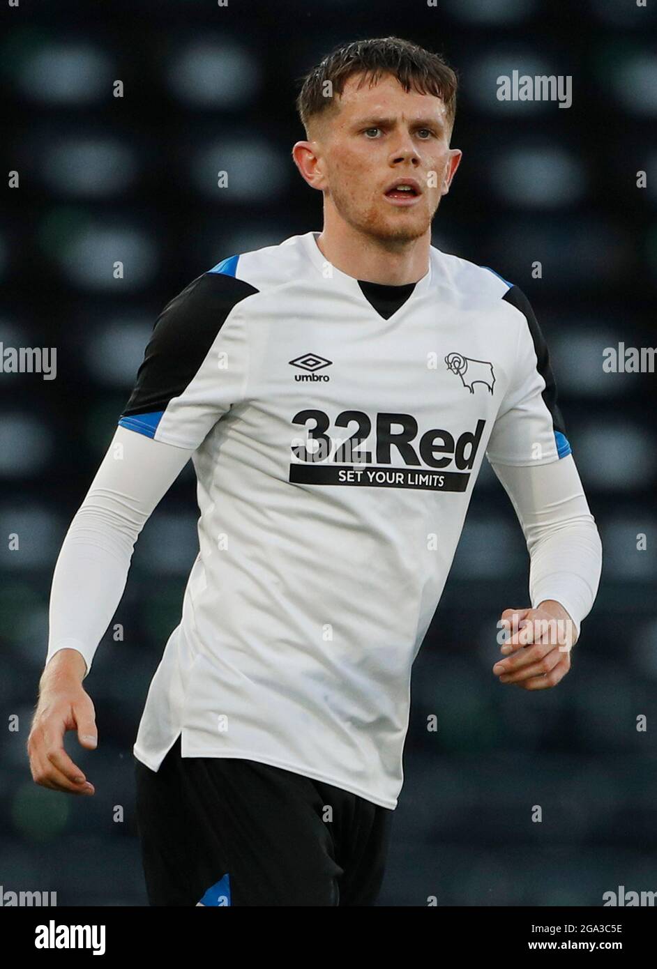 Derby, England, 28th July 2021.  Max Bird of Derby County during the Pre Season Friendly match at Pride Park Stadium, Derby. Picture credit should read: Darren Staples / Sportimage Stock Photo