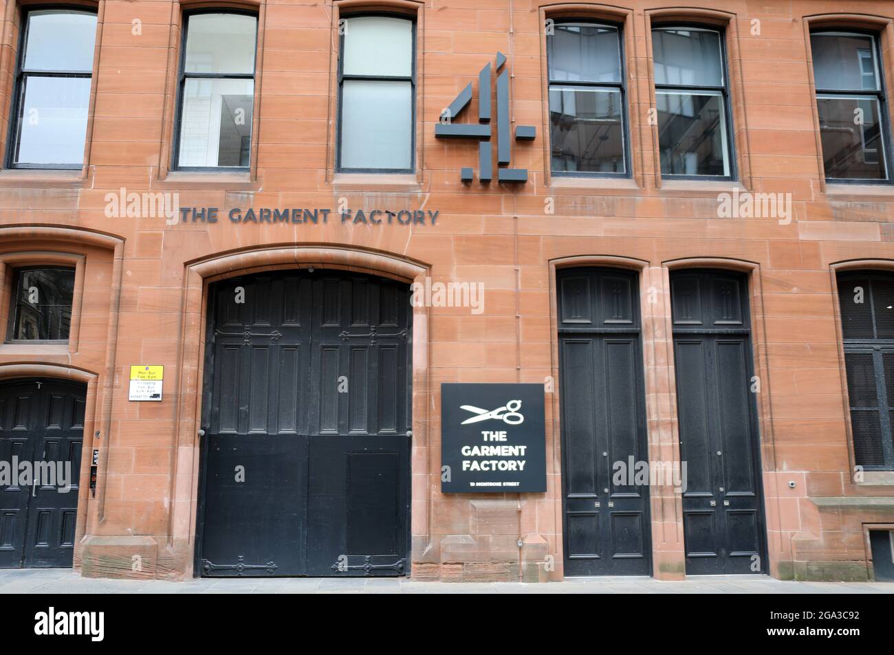 Channel 4 at The Garment Factory in Glasgow Stock Photo Alamy
