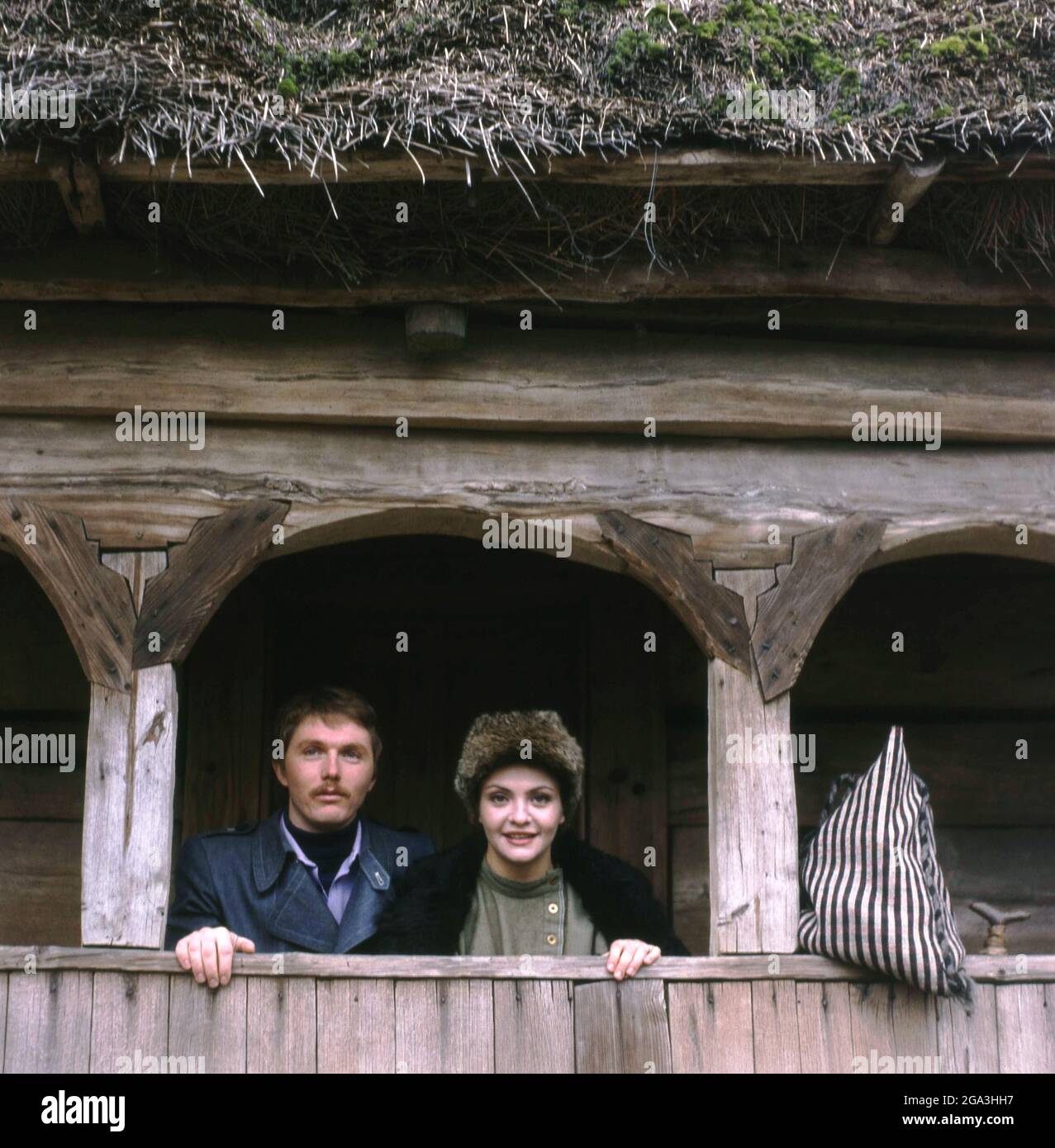 The Romanian actors Gabriel Oseciuc & Dana Dogaru, approx. 1980 Stock Photo