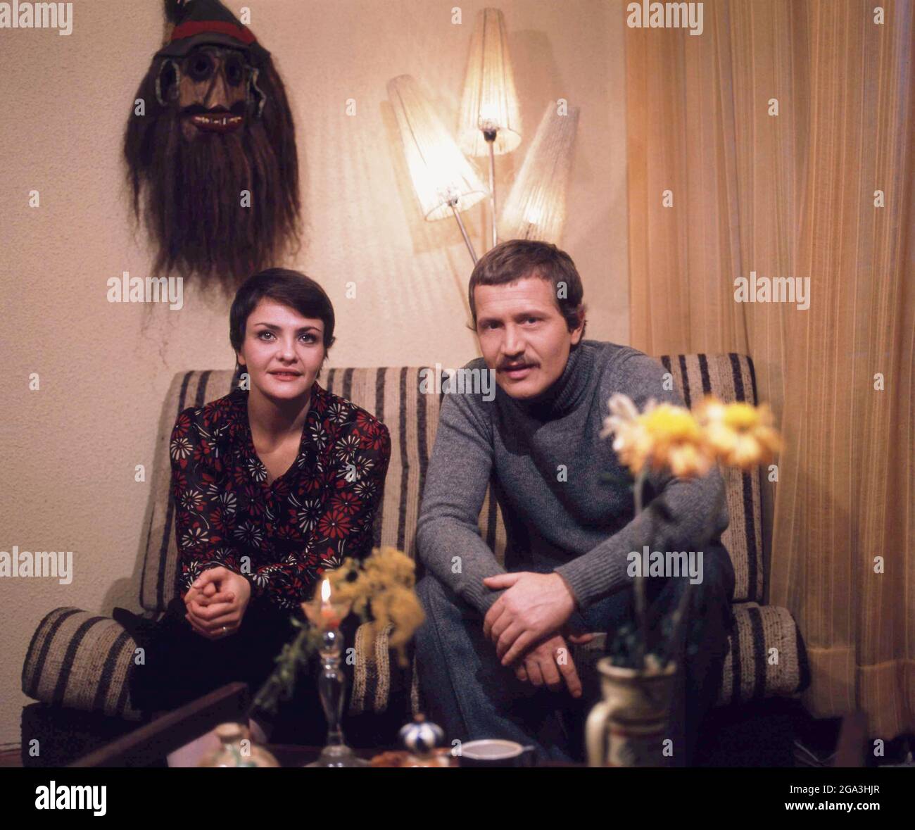 The Romanian actors Dana Dogaru and Nicolae Iliescu, approx. 1979 Stock Photo