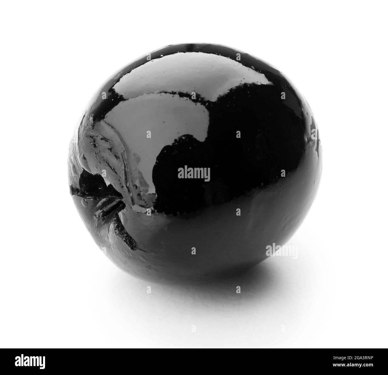 Black olive isolated on white Stock Photo Alamy