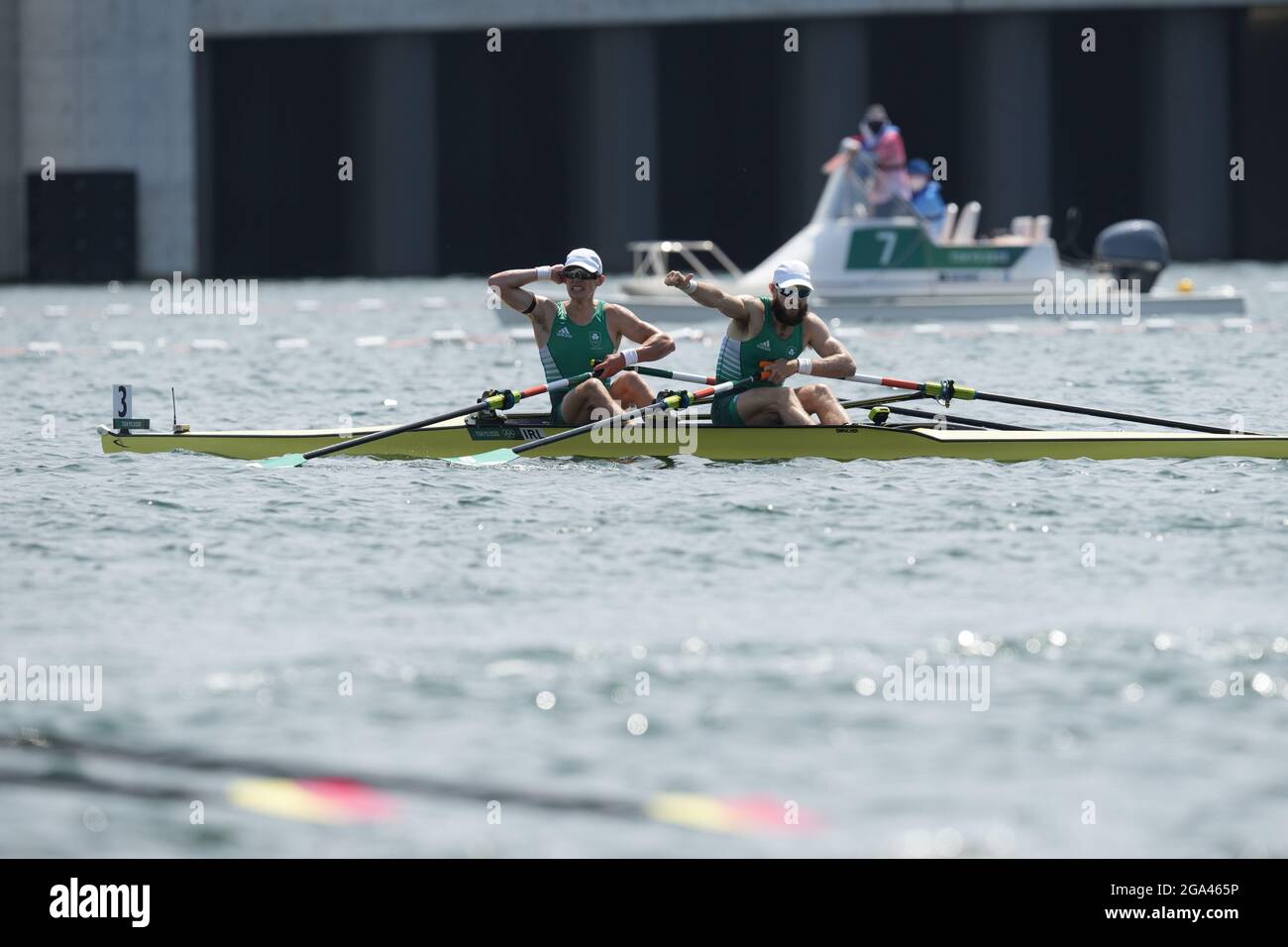 29th July 2021; Sea Forest Waterway, Tokyo Bay, Japan; Team rowing; The Lightweight Men&#x2019;s Double of Fintan McCarthy and Paul O&#x2019;Donovan win the final and gold medal Stock Photo