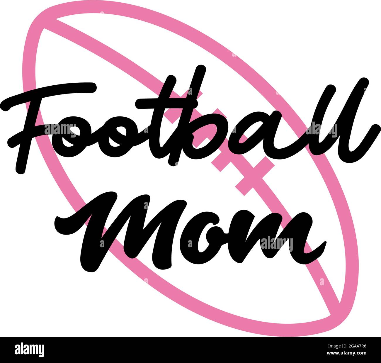 Football mom lettering quote typography Stock Vector Image & Art Alamy