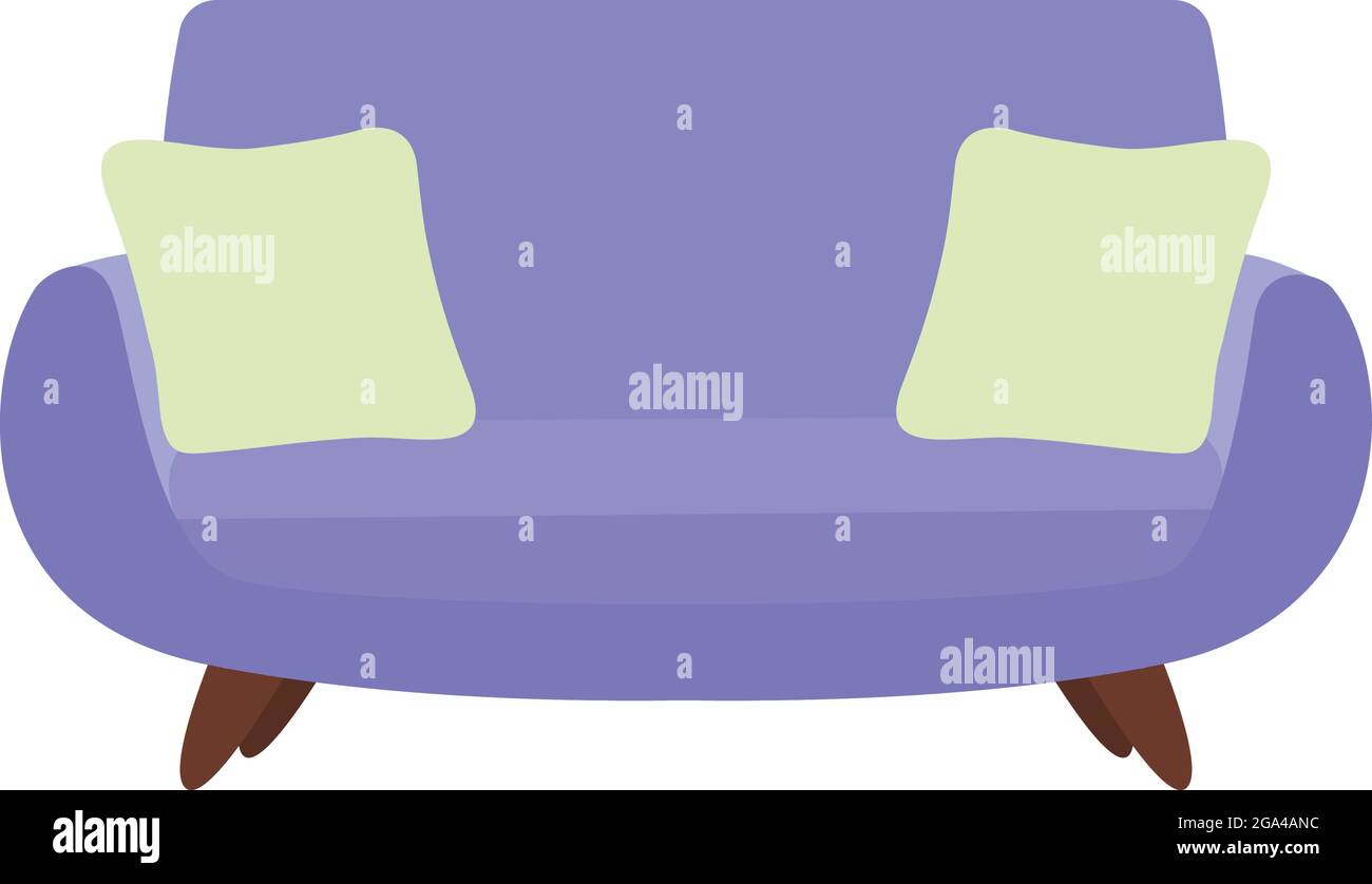 purple couch with cushions design Stock Vector Image & Art Alamy