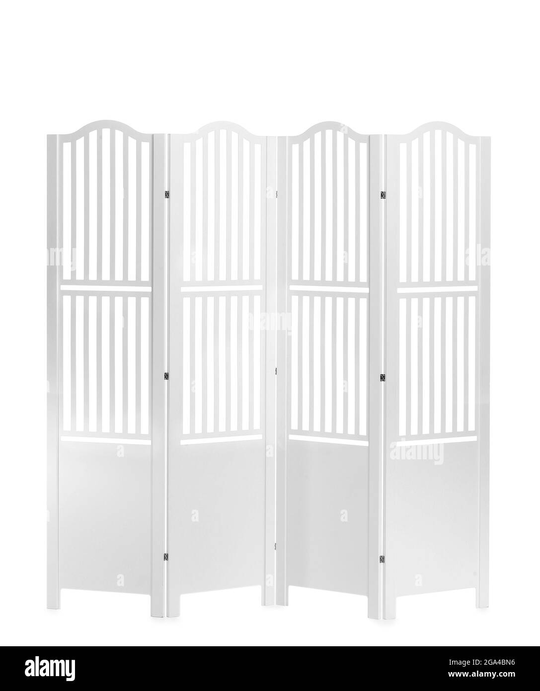 Modern folding screen on white background Stock Photo Alamy