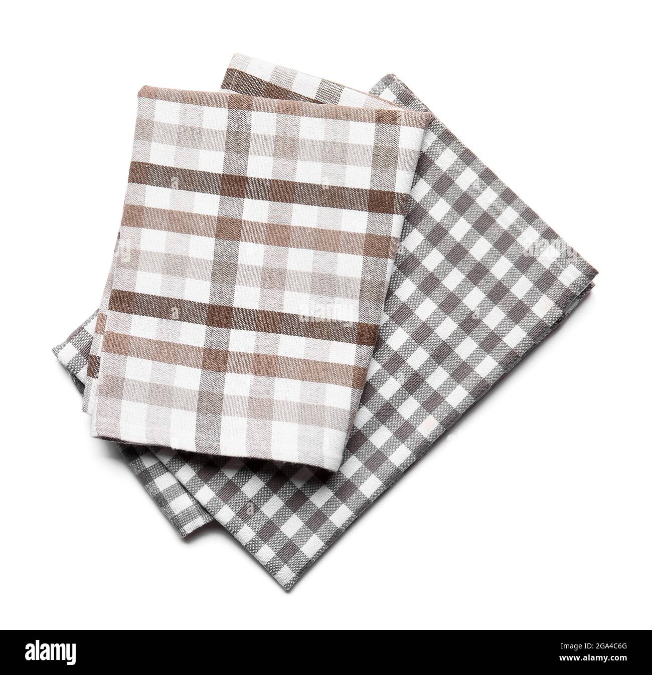 Clean napkins on white background Stock Photo Alamy