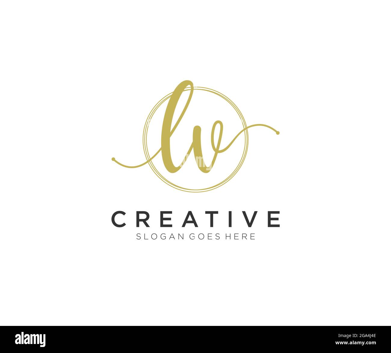 Premium Vector  Luxury signature logo design initial lv