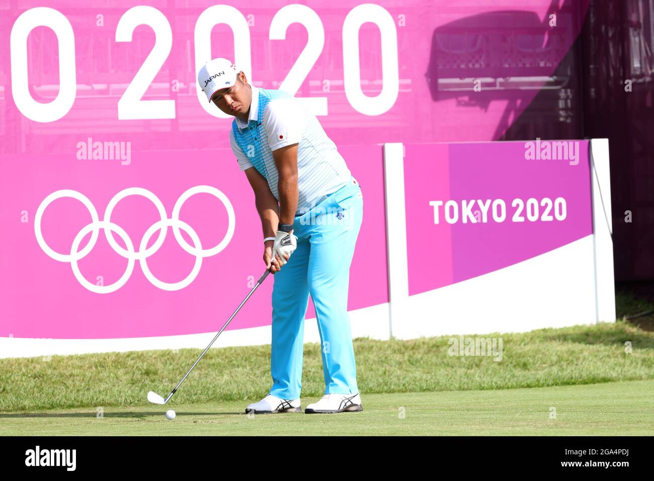 Saitama Japan 28th July 21 Hideki Matsuyama Jpn Golf Official Training During The Tokyo Olympic
