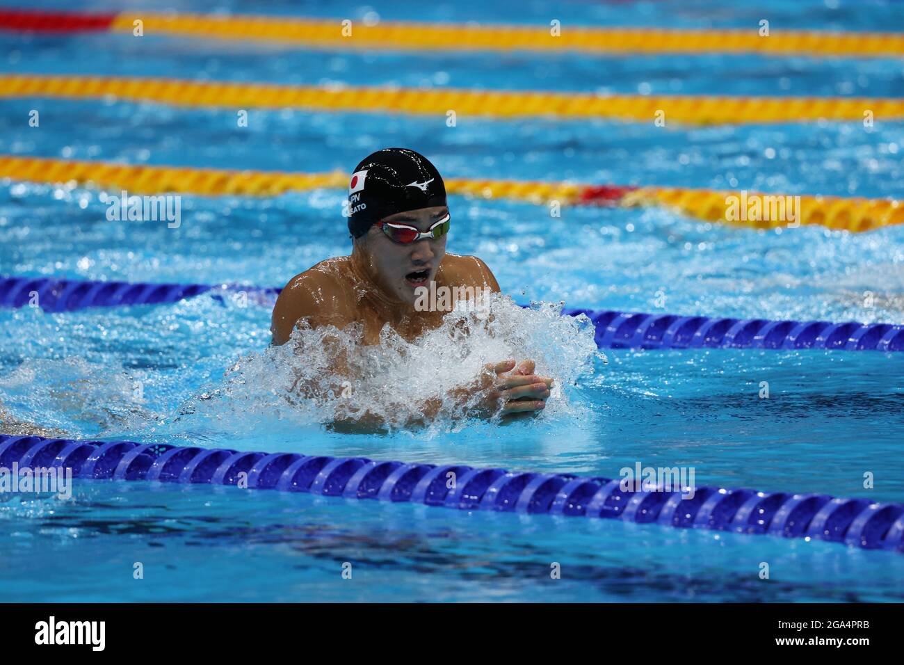 Tokyo, Japan. 28th July, 2021. Shoma Sato (JPN) Swimming : Men's 200m ...