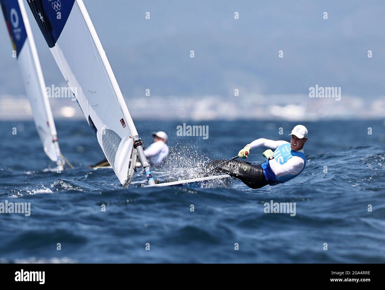 Tokyo 2020 Olympics - Sailing - Men's Laser - Opening Series - Enoshima  Yacht Harbour - Tokyo, Japan - July 29, 2021. Matthew Wearn of Australia in  action Stock Photo - Alamy