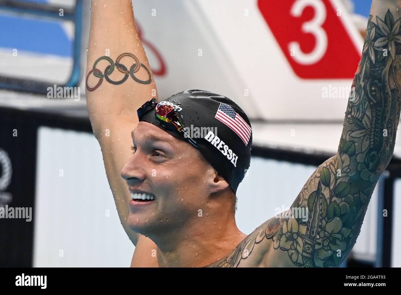 Tokyo, Japan. 29th July, 2021. Caeleb Dressel of the United States ...