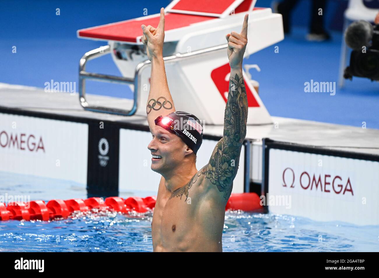 Tokyo, Japan. 29th July, 2021. Caeleb Dressel of the United States ...