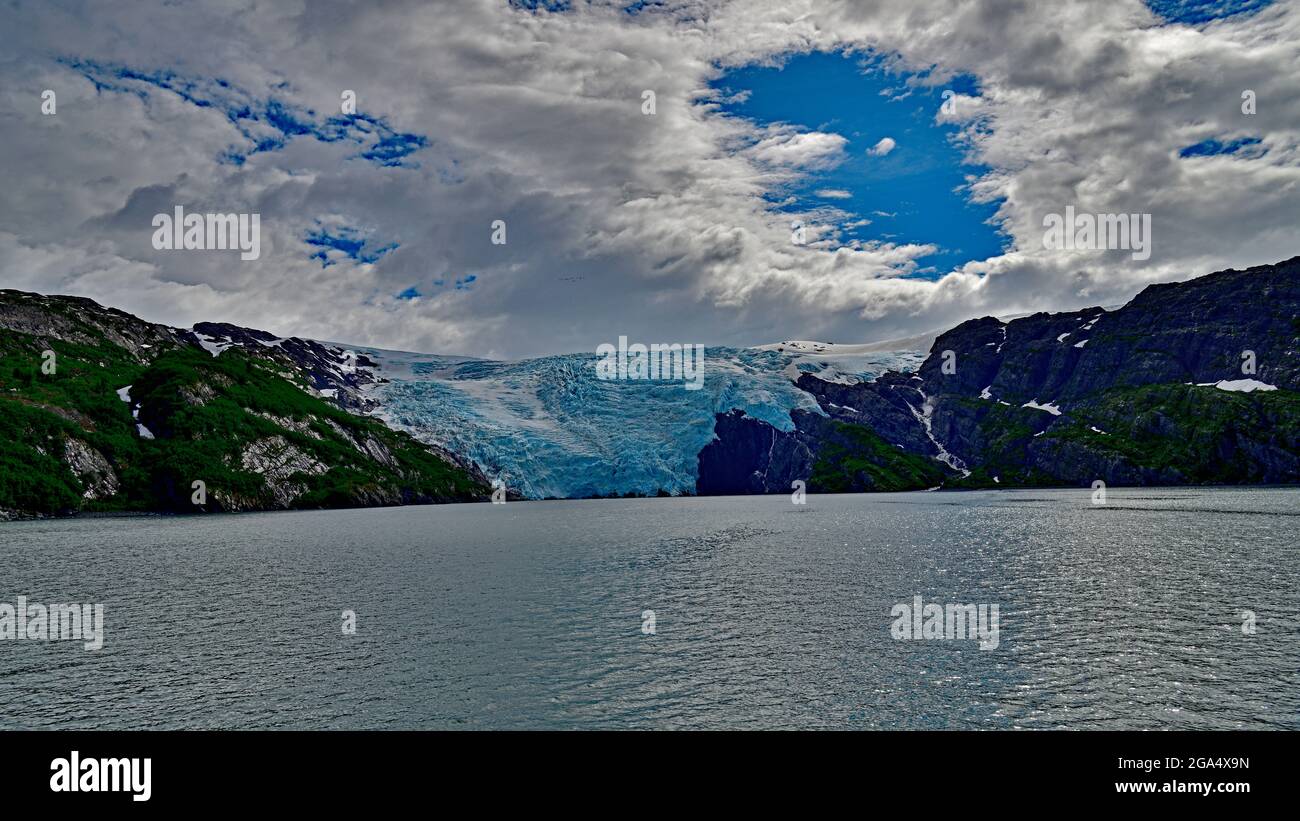 Blackstone Glacier - Prince William Sound, Alaska Stock Photo