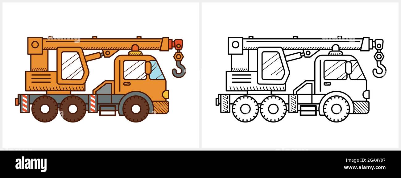 Buy Construction Trucks Crane Truck reach for the Sky 8x10 Fine Online in  India  Etsy