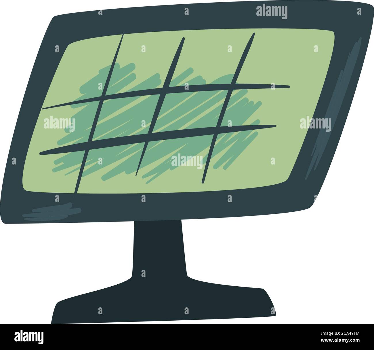 Solar panel on white background Stock Vector Image & Art - Alamy