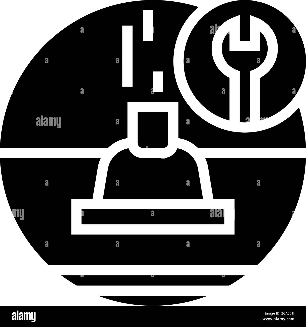 roof ventilation glyph icon vector illustration Stock Vector Image ...