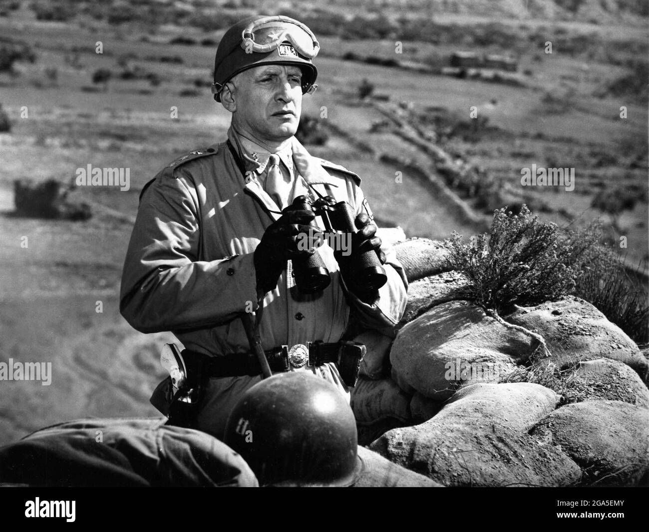 GEORGE C. SCOTT in his Oscar Winning role as General George S. Patton Jr in PATTON : LUST FOR GLORY 1970 director FRANKLIN J. SCHAFFNER screen story and screenplay Francis Ford Coppola and Edmund H. North music Jerry Goldsmith Twentieth Century Fox Stock Photo