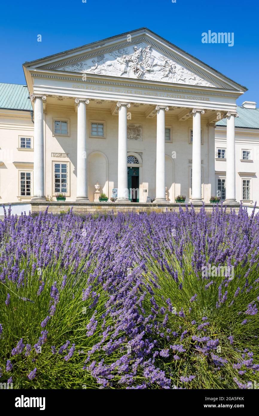 Empirovy zamek Kacina (nar. kulturni pamatka, 1806, arch. F. Schuricht), Stredocesky kraj, Ceska republika / Kacina Castle, National cultural landmark Stock Photo