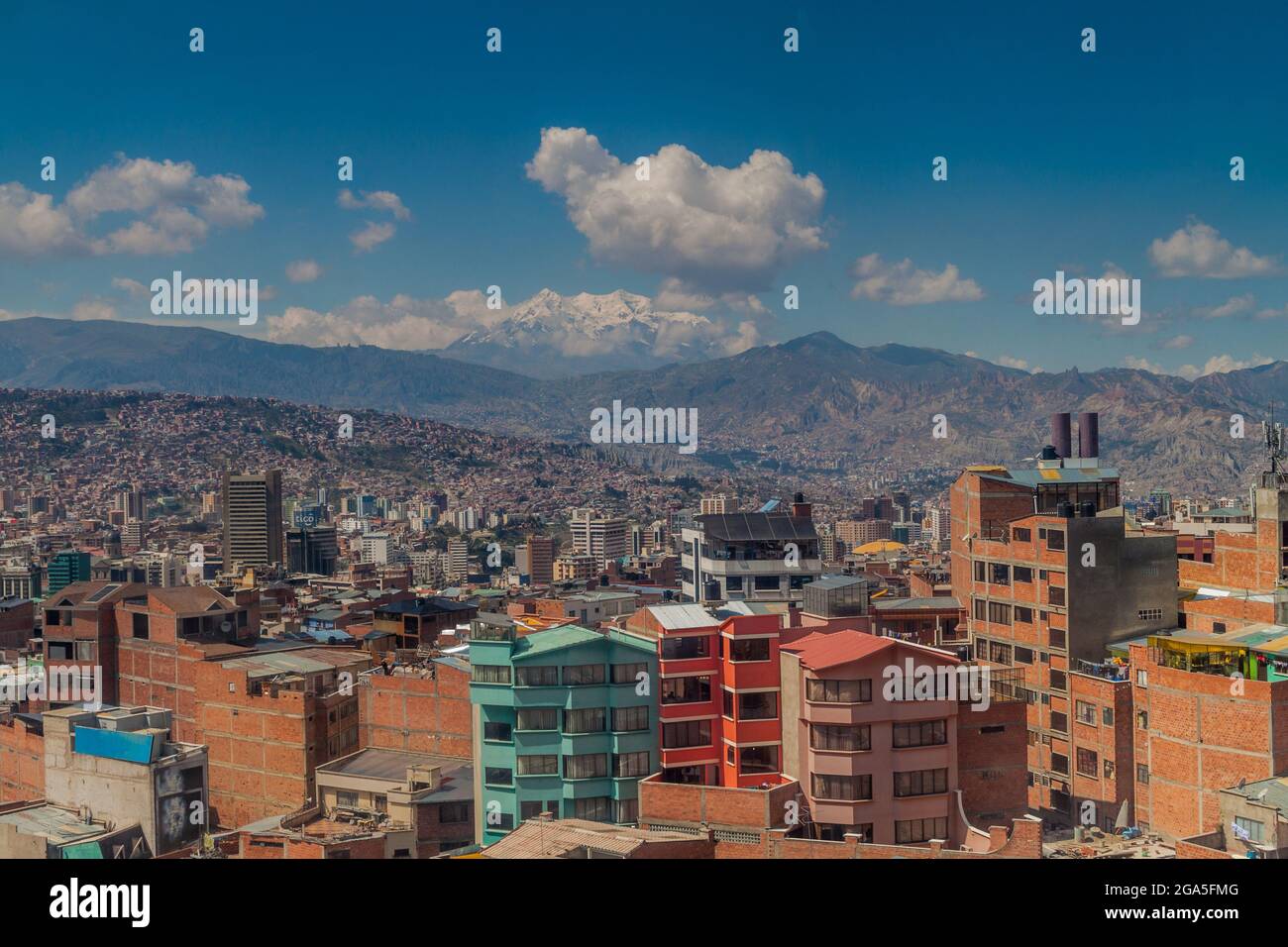 Aerial view of La Paz, Bolivia Stock Photo - Alamy