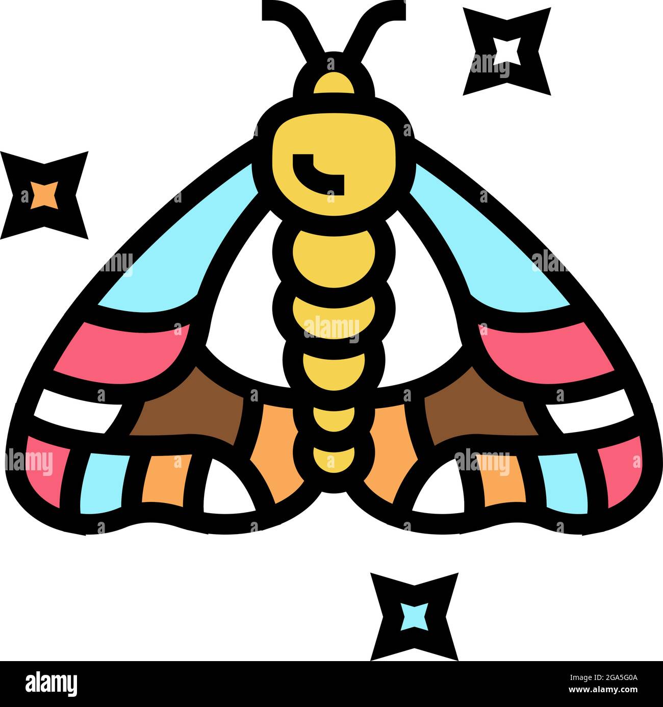 insect boho color icon vector illustration Stock Vector Image & Art - Alamy