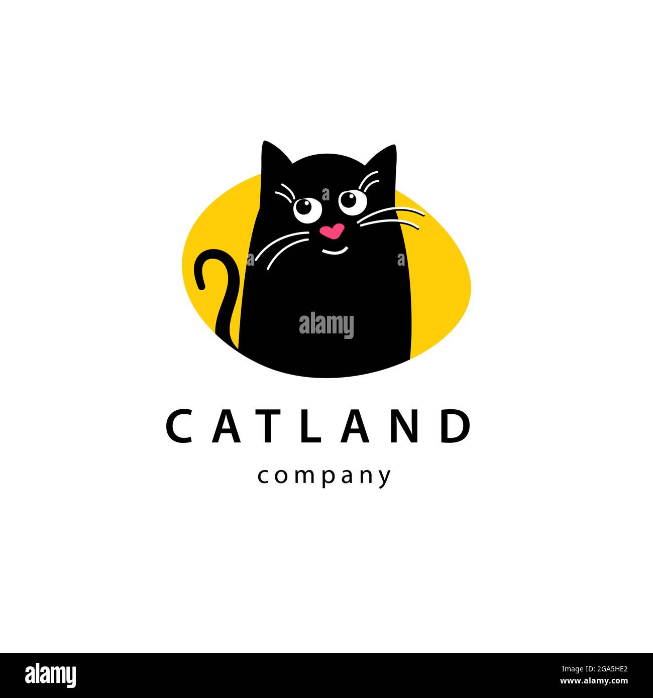 creative black cat logo Vector Symbol Icon Design Illustration Stock Vector  Image & Art - Alamy