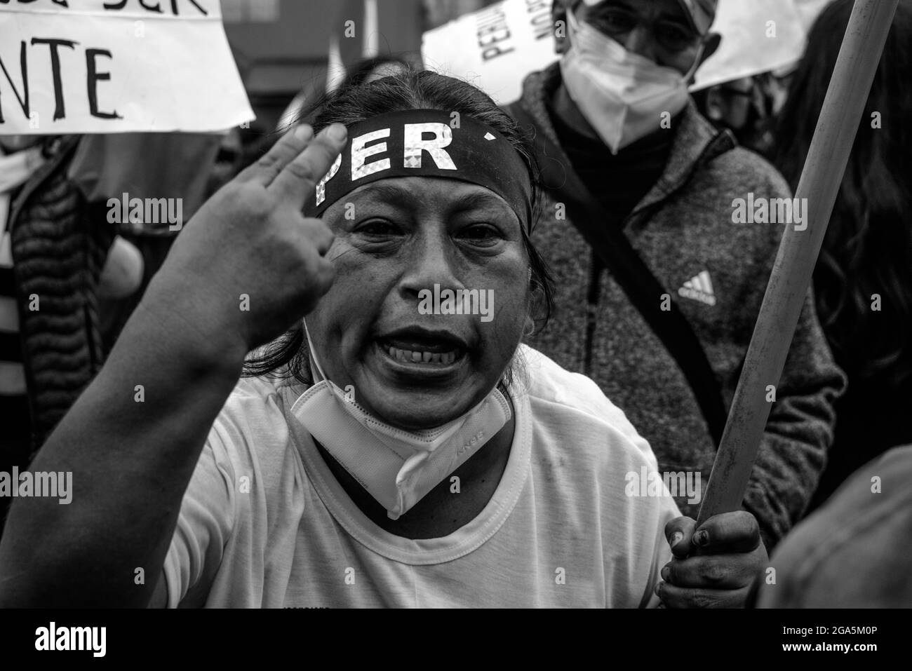 Independence day peru Black and White Stock Photos & Images Alamy