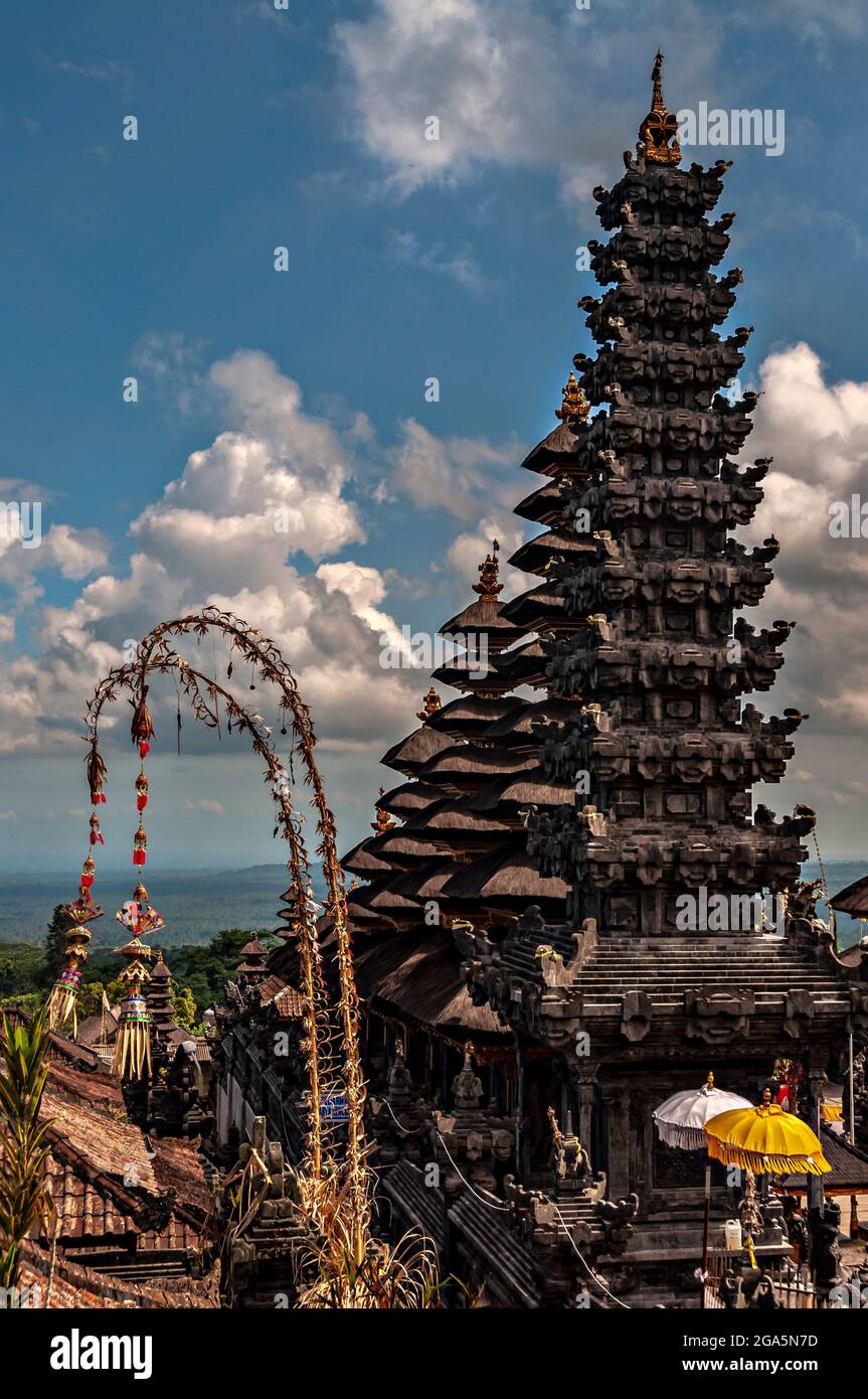 Gambar Pura Besakih Bali Pura Besakih Temple, Bali, Indonesia Stock