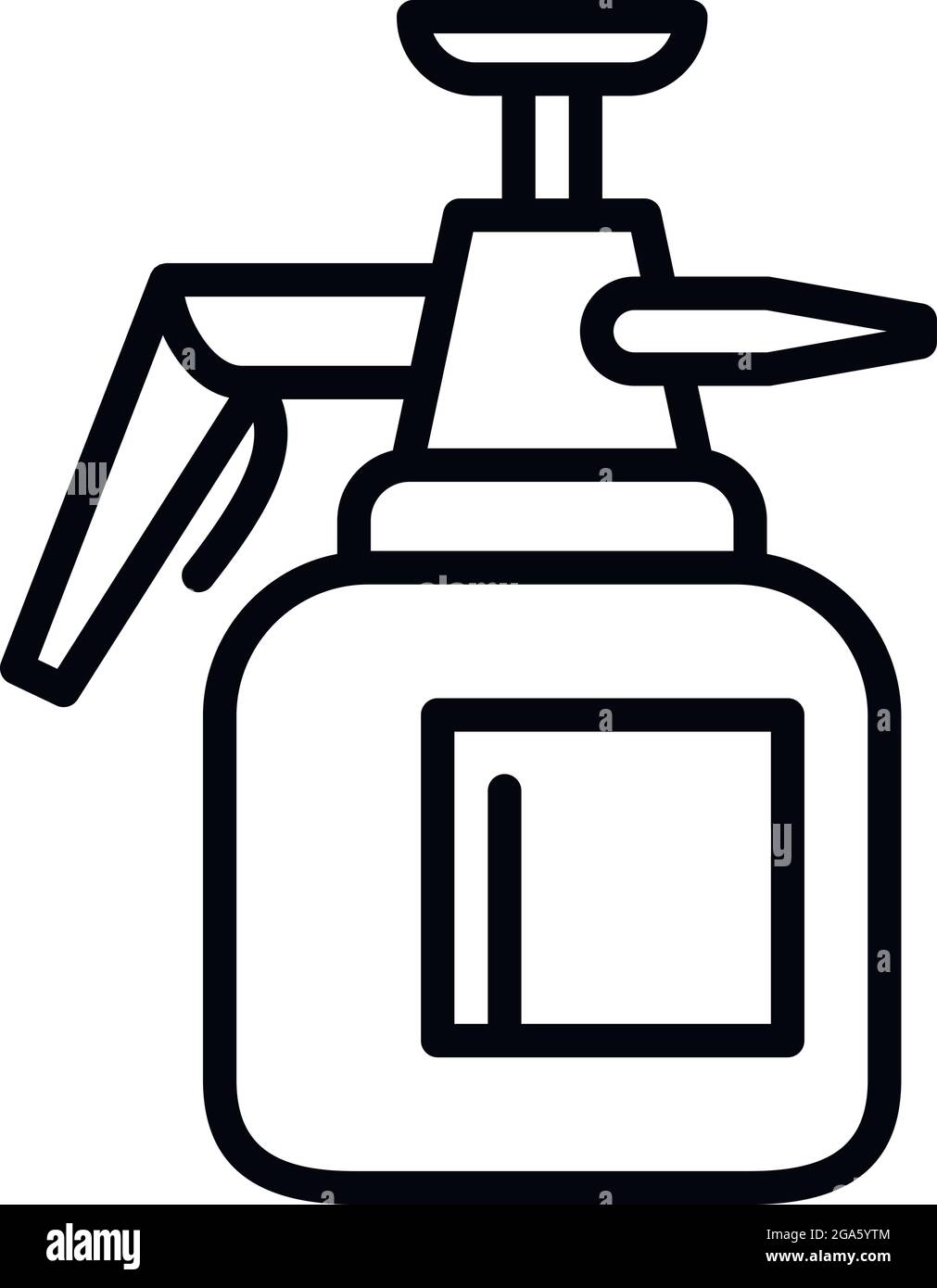 Garden spray bottle icon. Outline garden spray bottle vector icon for ...