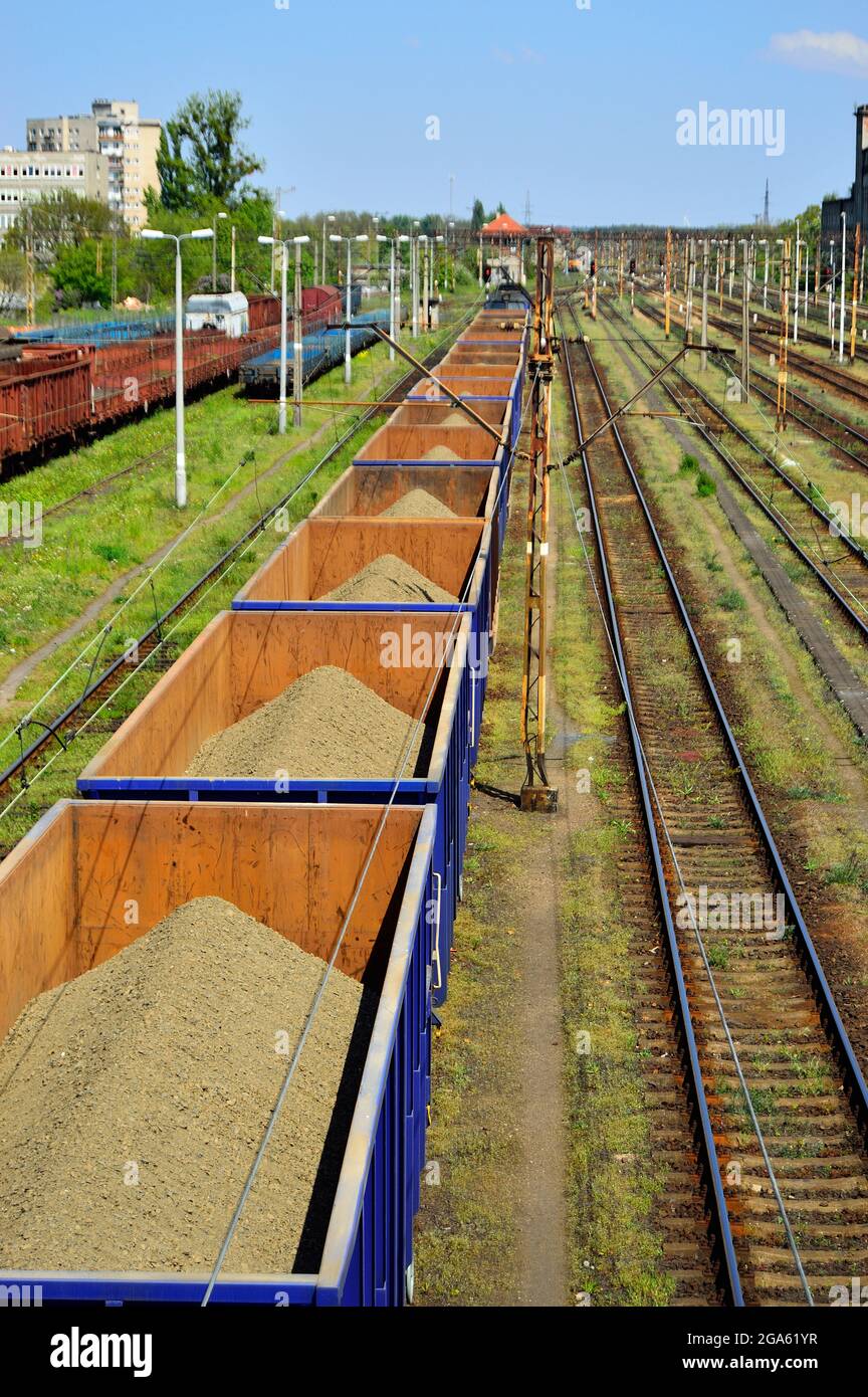 Railway infrastructure, rails, power supply, signaling. Summer Stock ...