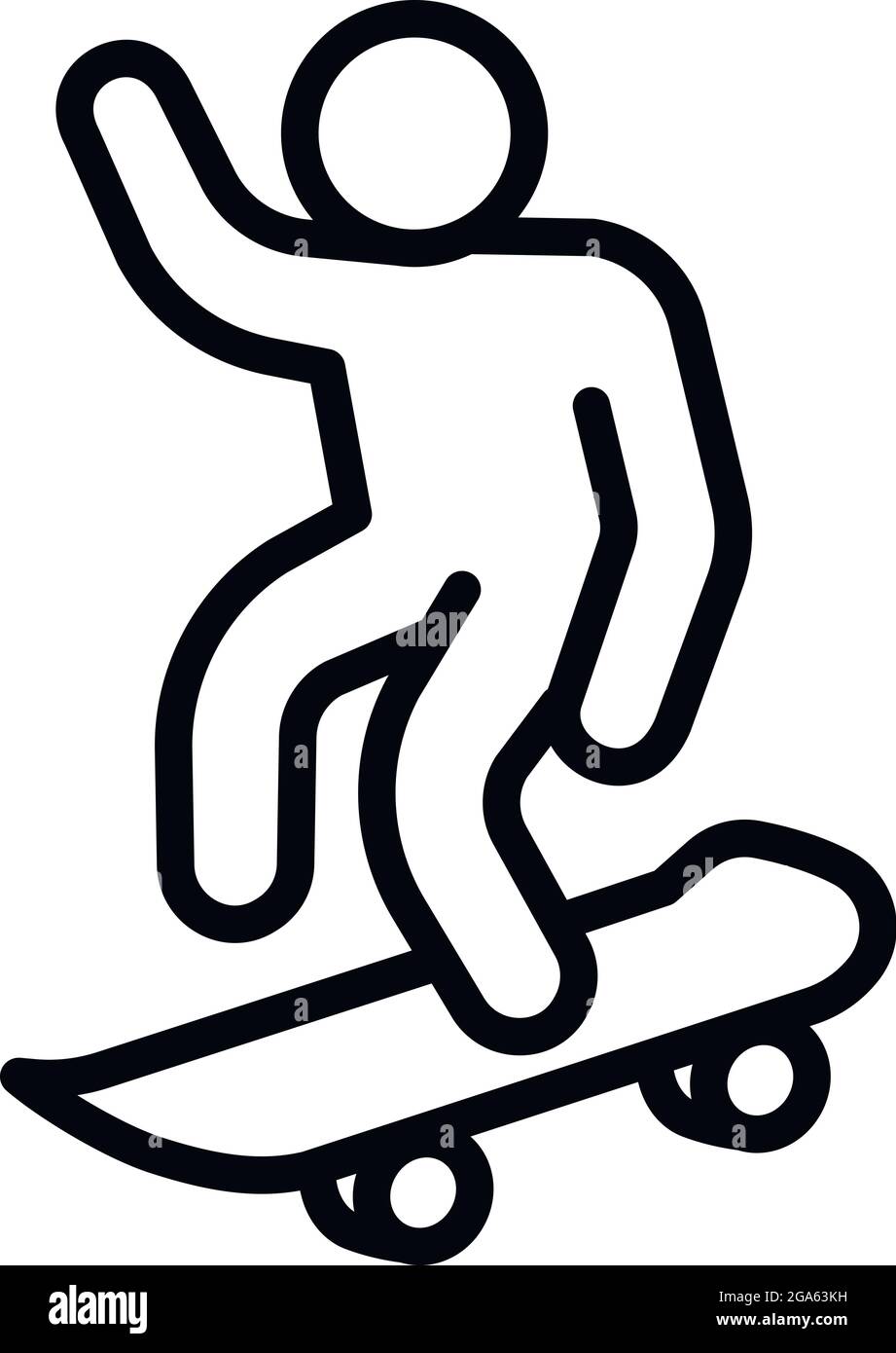 Ramp skateboard icon. Outline ramp skateboard vector icon for web design isolated on white background Stock Vector Image Art Alamy