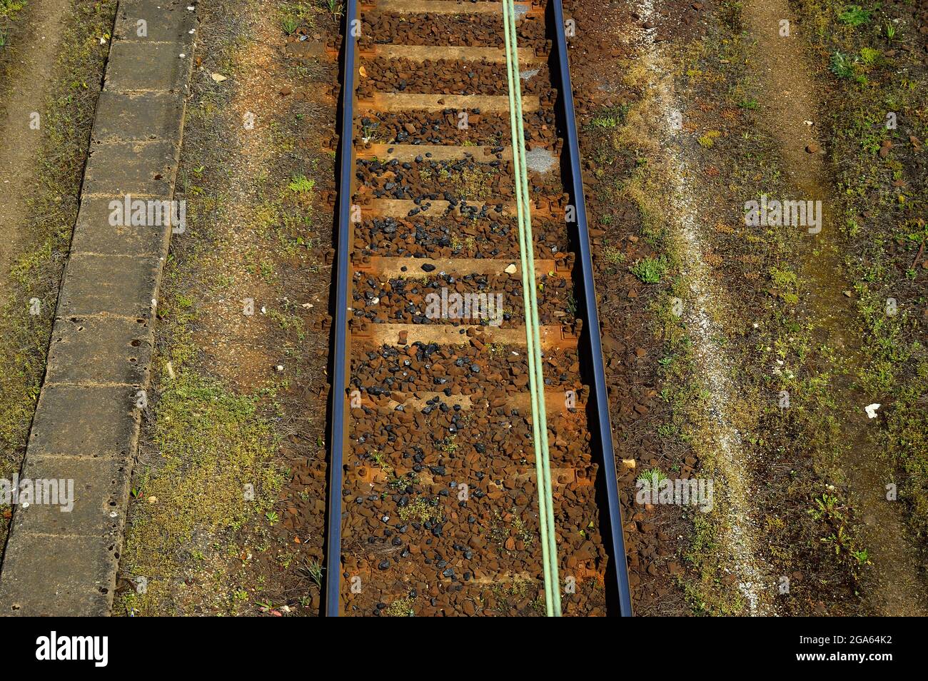 Railway infrastructure, rails, power supply, signaling. Summer Stock ...
