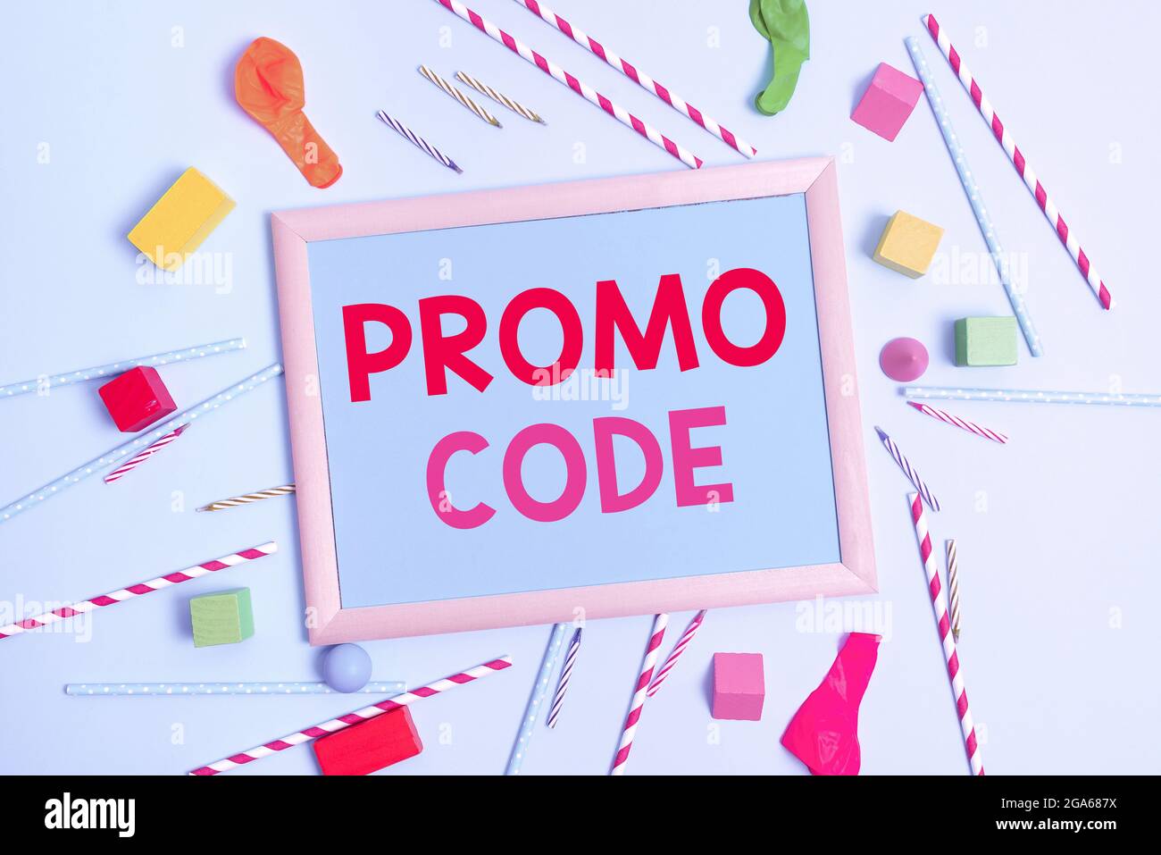 Conceptual display Promo Code. Business concept letters or numbers that  allows getting a discount on something Colorful Party Invitation Designs  Stock Photo - Alamy
