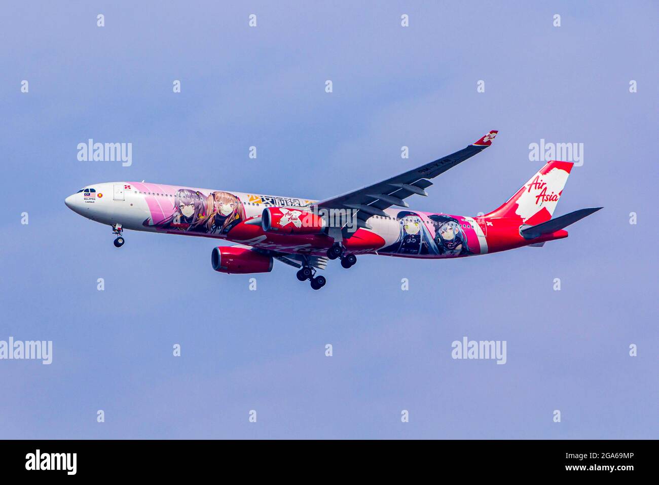 SEPANG, MALAYSIA - FEBRUARY 08, 2019, Air Asia Low Cost Airlines aircraft Stock Photo