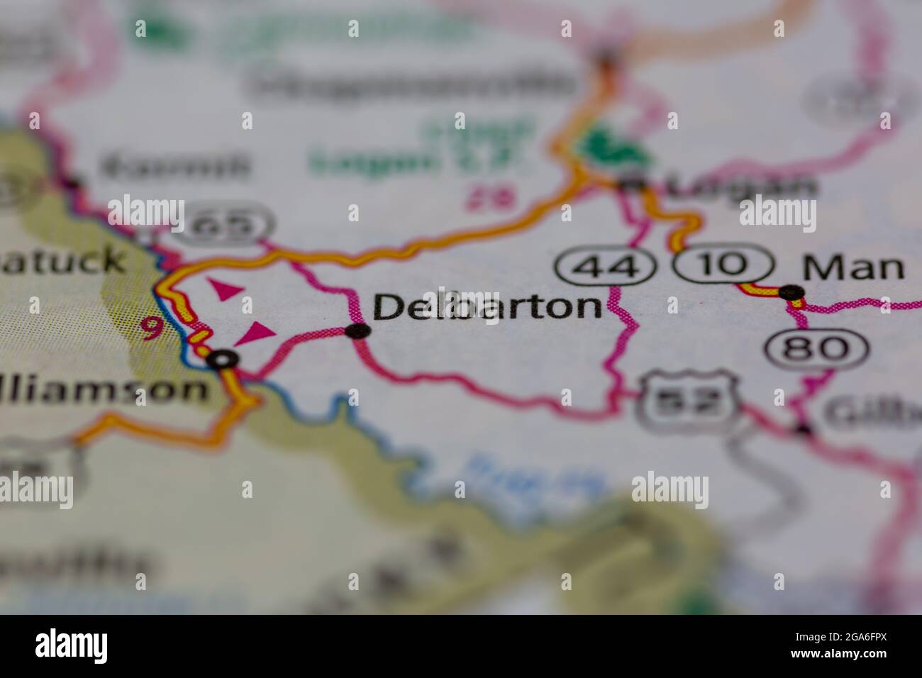 Delbarton west virginia map hires stock photography and images Alamy
