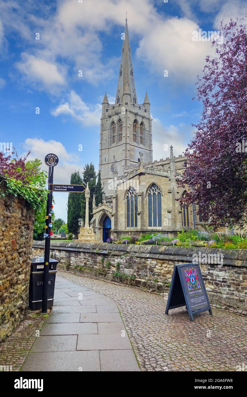 All Saints' Church, Oakham, the county town of Rutland, England, UK Stock Photo