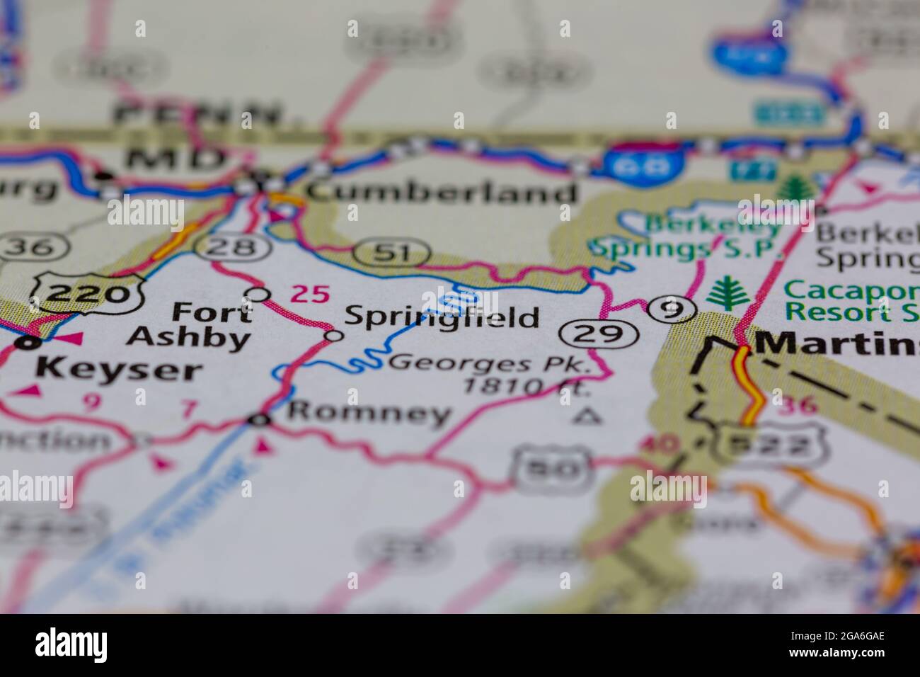 Printable Map Of Springfield Virginia