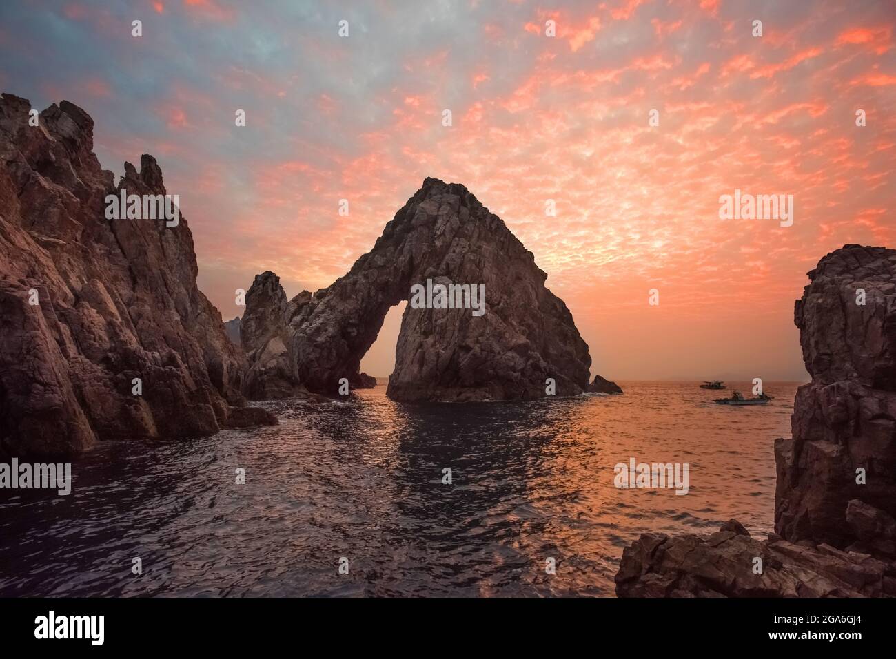 Beautiful sunset over the sea Stock Photo - Alamy