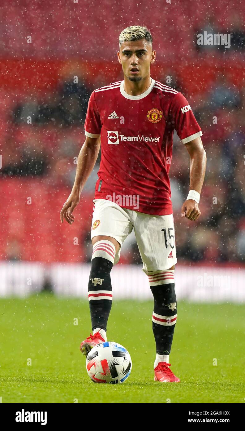 Manchester England 28th July 2021 Andreas Pereira Of Manchester United During The Pre Season Friendly Match At Old Trafford Manchester Picture Credit Should Read Andrew Yates Sportimage Stock Photo Alamy