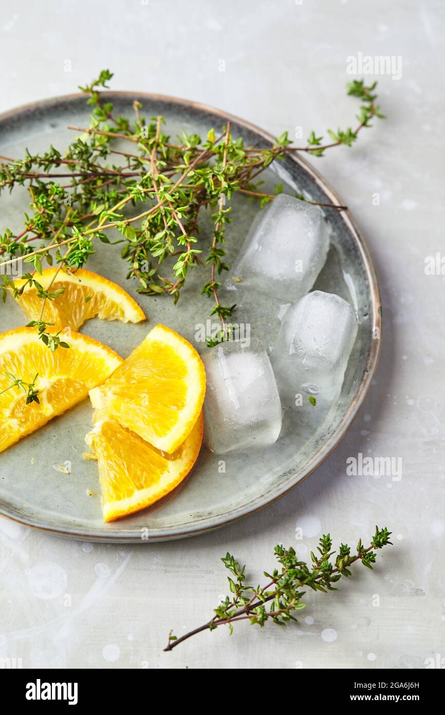 Orange juice with sugar cubes hires stock photography and images Alamy