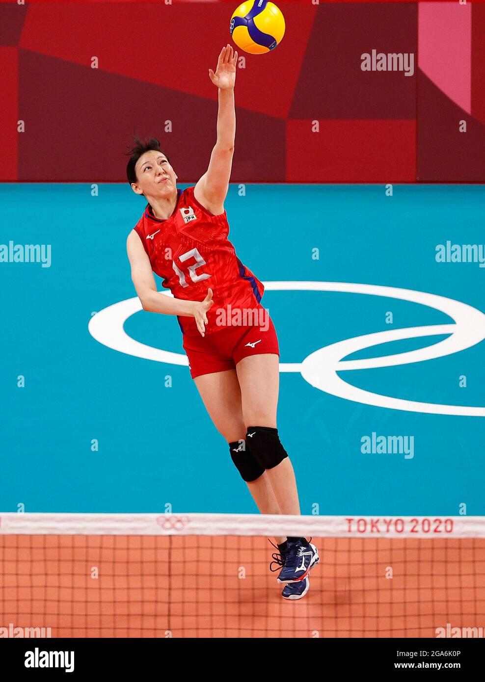 Tokyo Olympics Volleyball Women S Pool A Japan V Brazil Ariake Arena Tokyo Japan July 29 21 Aki Momii Of Japan In Action Reuters Valentyn Ogirenko Stock Photo Alamy