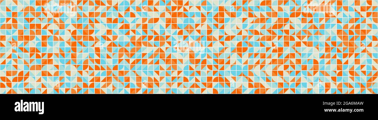 Abstract Geometrical generative computational art illustration Stock Vector