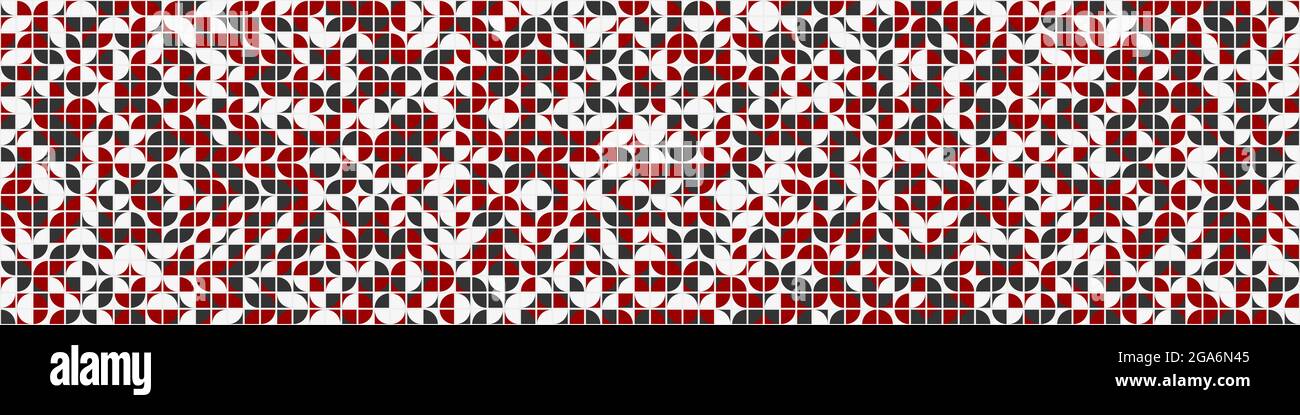 Abstract Geometrical generative computational art illustration Stock Vector