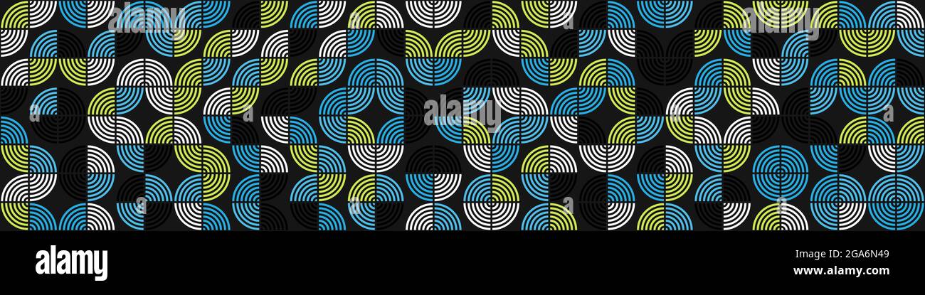 Abstract Geometrical generative computational art illustration Stock Vector